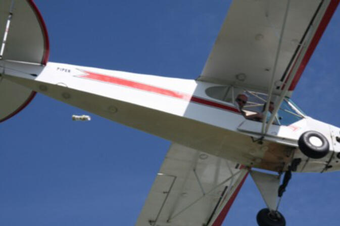 Airplane flying over